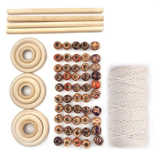 diy set cotton string rope poncea bag flower beads and wood circle tapestry net bag accessories
diy set cotton string rope poncea bag flower beads and wood circle tapestry net bag accessories