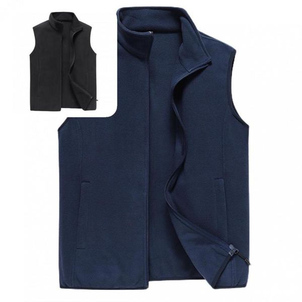 men' tank waistcoat all match thermal simple fleece autumn men vest for work, White;black
men' tank waistcoat all match thermal simple fleece autumn men vest for work, White;black