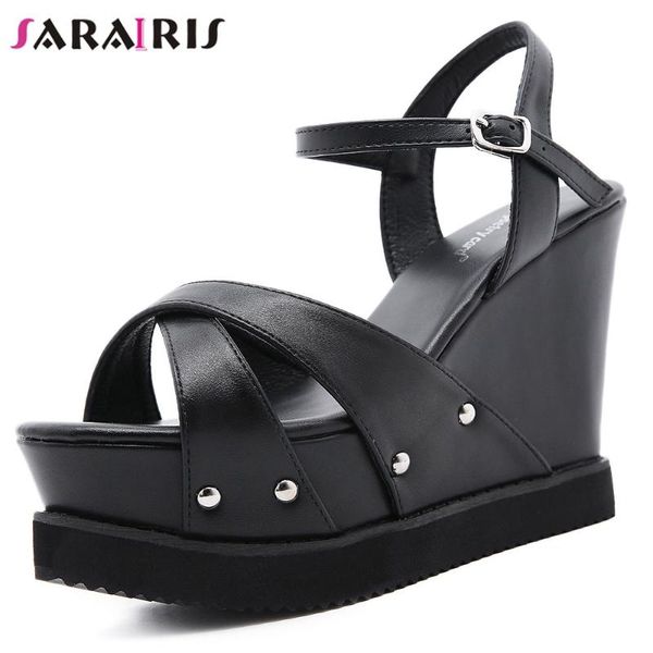 sandals sarairis open toe rivet buckle women stylish gothic punk chunky ladies high wedges shoes, Black
sandals sarairis open toe rivet buckle women stylish gothic punk chunky ladies high wedges shoes, Black