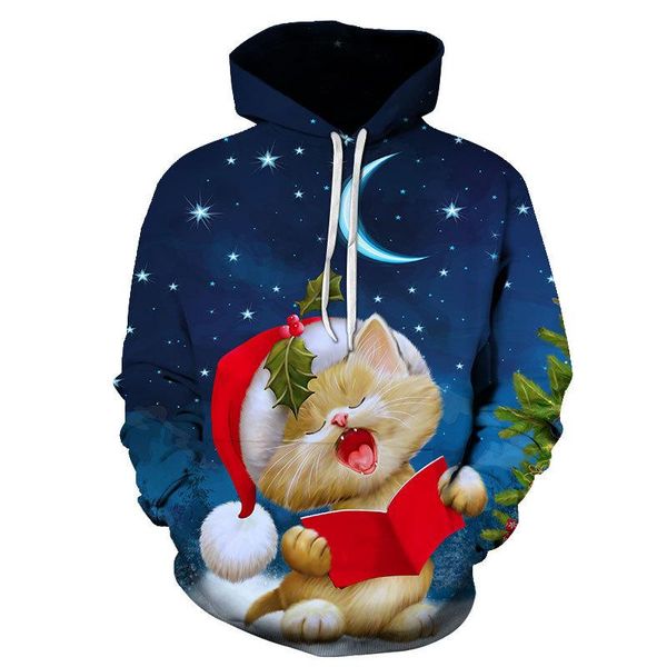 men's hoodies & sweatshirts christmas hoodie cute cat 3d print kid gift hooded sweatshirt fall winter fashion pullover clothing, Black
men's hoodies & sweatshirts christmas hoodie cute cat 3d print kid gift hooded sweatshirt fall winter fashion pullover clothing, Black