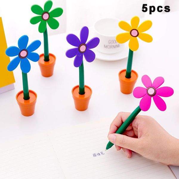ballpoint pens 5pcs/set 1mm blue ink pen creative sun flower handle soft plastic potted school writing stationery kids gift, Blue;orange
ballpoint pens 5pcs/set 1mm blue ink pen creative sun flower handle soft plastic potted school writing stationery kids gift, Blue;orange