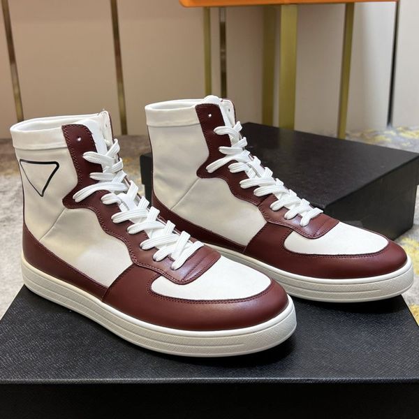 mens designer shoes leather high-sneakers luxury sneaker light rubber sole removable leather-covered insole, Black
mens designer shoes leather high-sneakers luxury sneaker light rubber sole removable leather-covered insole, Black