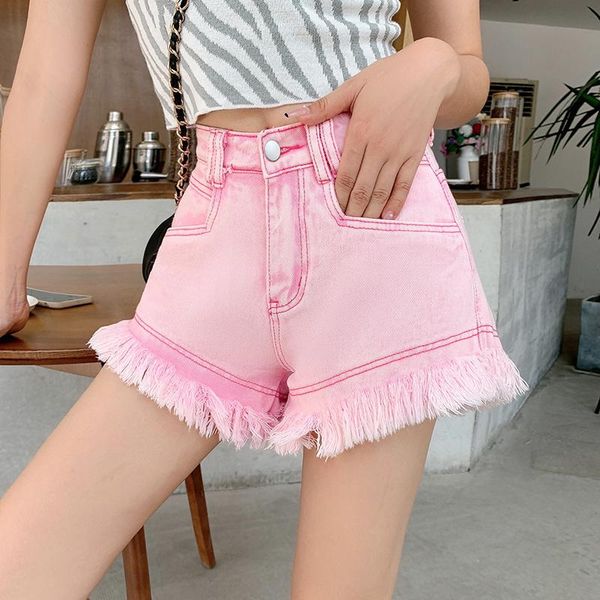 women's jeans 2021 pink high waist tassel denim shorts summer big size s-5xl plus a-line wide leg short pants, Blue
women's jeans 2021 pink high waist tassel denim shorts summer big size s-5xl plus a-line wide leg short pants, Blue