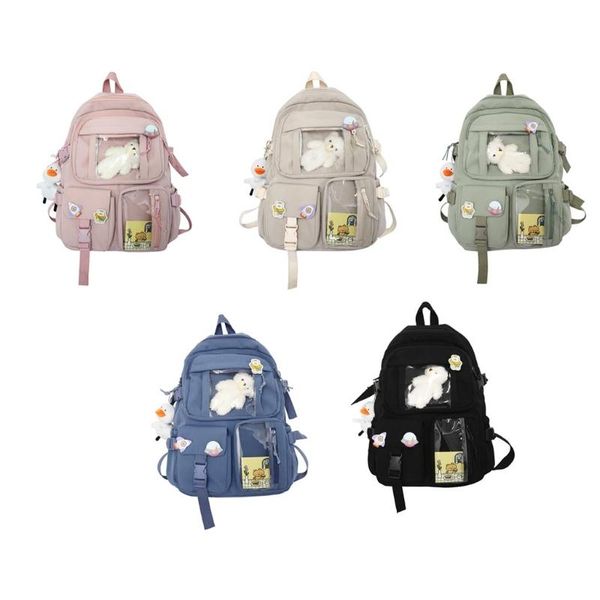 school bags kawaii backpack with cute pendant nylon students schoolbag shoulder tote bag casual daypack college travel book
school bags kawaii backpack with cute pendant nylon students schoolbag shoulder tote bag casual daypack college travel book