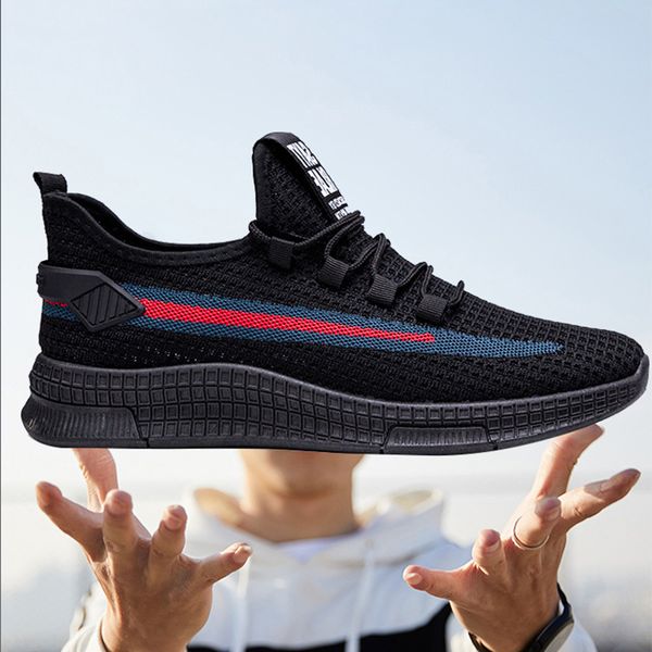 men shoes fly woven casual shoes breathable sneakers soft soles non-slip wear-resistant running shoes zapatillas hombre, Black
men shoes fly woven casual shoes breathable sneakers soft soles non-slip wear-resistant running shoes zapatillas hombre, Black