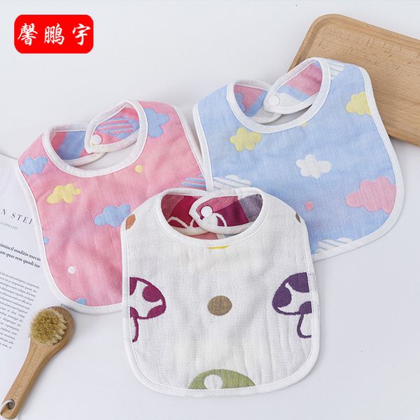 handkerchief bib u-shaped six layer gauze rice bag cartoon jacquard pure cotton kindergarten born, White
handkerchief bib u-shaped six layer gauze rice bag cartoon jacquard pure cotton kindergarten born, White