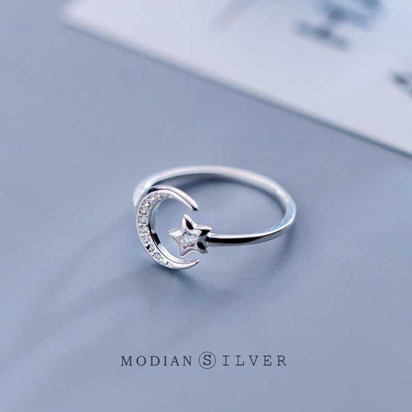 fashion open adjustable finger ring for women pure 925 sterling silver twinkle star moon fine jewelry girl gift 210707
fashion open adjustable finger ring for women pure 925 sterling silver twinkle star moon fine jewelry girl gift 210707