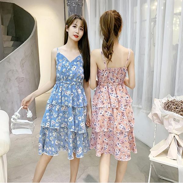 casual dresses women sweet chiffon dress chic ruffles fashion print ladies summer v-neck sleeveless mini spaghetti strap, Black;gray
casual dresses women sweet chiffon dress chic ruffles fashion print ladies summer v-neck sleeveless mini spaghetti strap, Black;gray
