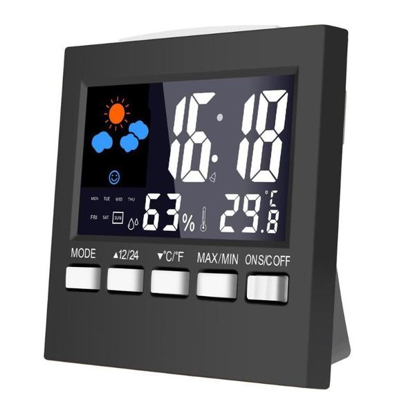 other clocks & accessories weather clock color screen digital display humidity colorful alarm calendar electronic
other clocks & accessories weather clock color screen digital display humidity colorful alarm calendar electronic