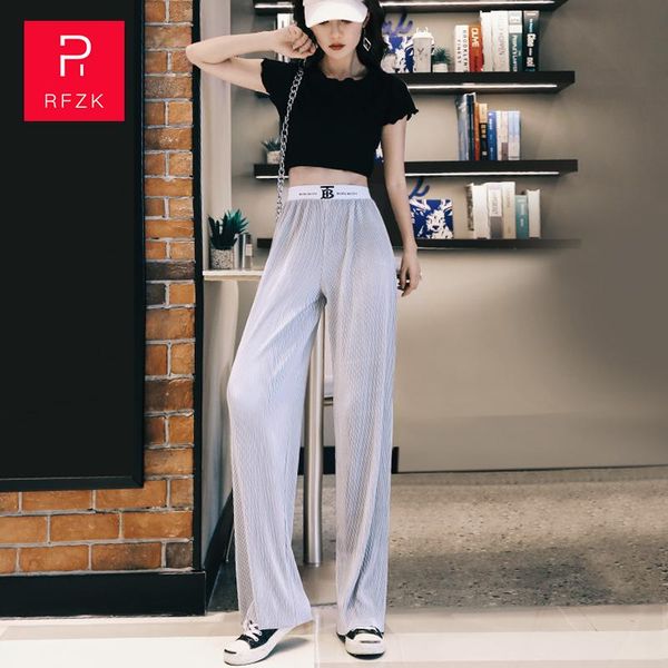 women's pants & capris rfzk thin wide-leg retro was casual high loose suit mopping fashion tide, Black;white
women's pants & capris rfzk thin wide-leg retro was casual high loose suit mopping fashion tide, Black;white
