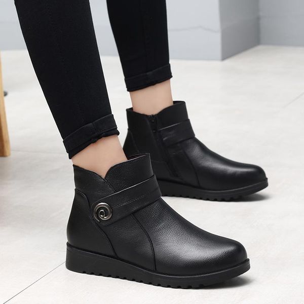 boots 2021 warm fashion fur plush fleece ankle women shoes wedge short comfy with zip black round toe
boots 2021 warm fashion fur plush fleece ankle women shoes wedge short comfy with zip black round toe