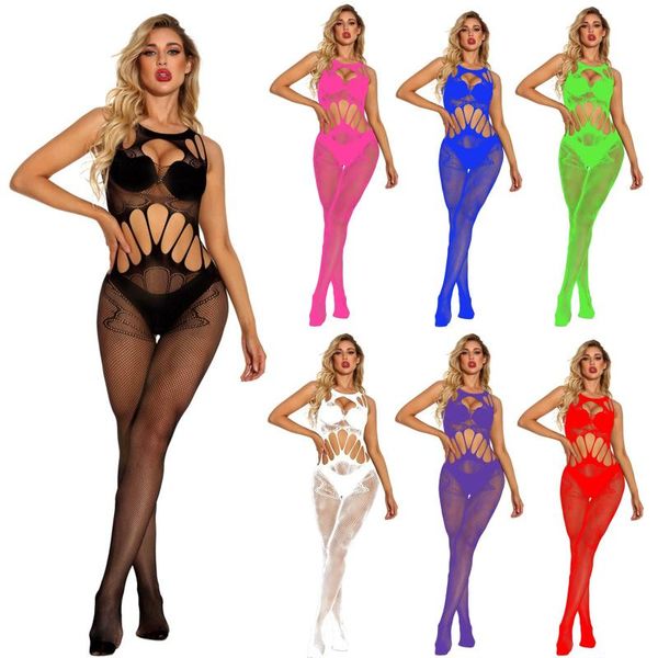 bras sets fishnet bandage deign bodysuit lingerie hollow out silk nightwear women lace underwear female briefs thongs #0210, Red;black