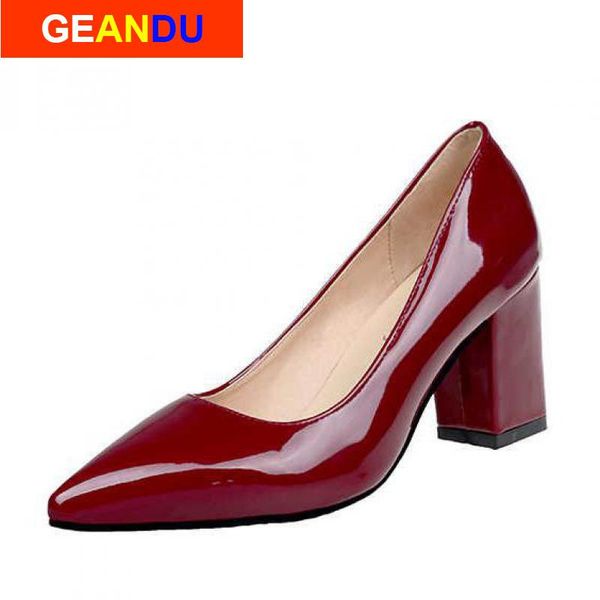 dress shoes plus size 33-48 mid heel square block heels women pumps pointed toe shallow mouth high big 35-43, Black
dress shoes plus size 33-48 mid heel square block heels women pumps pointed toe shallow mouth high big 35-43, Black