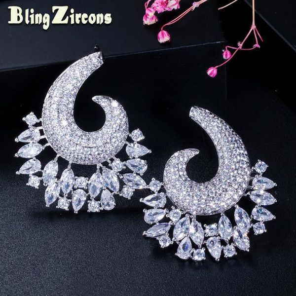 stud blingzircons exclusive curved full mirco paved cubic zircon stones luxury engagement wedding earrings fashion jewelry e254, Golden;silver
stud blingzircons exclusive curved full mirco paved cubic zircon stones luxury engagement wedding earrings fashion jewelry e254, Golden;silver