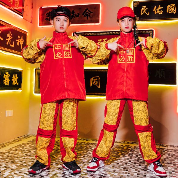 kids hip hop street dance clothing boys girls loose hiphop costume chinese style print coat pants stage show outfits vdb2746, Black;red
kids hip hop street dance clothing boys girls loose hiphop costume chinese style print coat pants stage show outfits vdb2746, Black;red