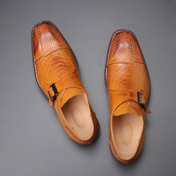 mens welted single monk strap dress shoes handmade imported leather busines office formal shoes plus size, Black
mens welted single monk strap dress shoes handmade imported leather busines office formal shoes plus size, Black
