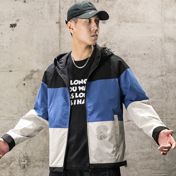 spring 2021 color matching loose male jacket youth hooded multi-pocket jacket, Black;brown
spring 2021 color matching loose male jacket youth hooded multi-pocket jacket, Black;brown