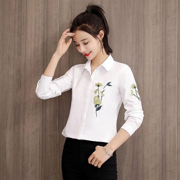 women's blouses & shirts fashion womens and 2021 long sleeve 3xl plus size women floral embroidery blouse shirt, White
women's blouses & shirts fashion womens and 2021 long sleeve 3xl plus size women floral embroidery blouse shirt, White