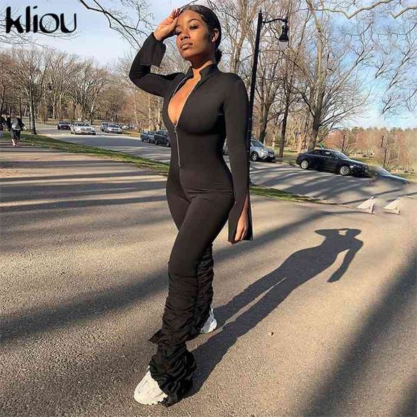kliou stacked solid stretchy bodycon jumpsuits women fall turtleneck slim solid streetwear active casual work out rompers, Black;white
kliou stacked solid stretchy bodycon jumpsuits women fall turtleneck slim solid streetwear active casual work out rompers, Black;white