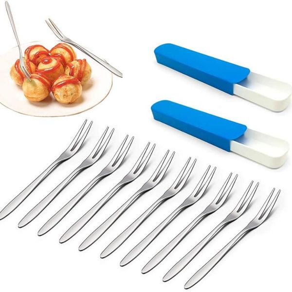 forks 10 dessert fruit forks,polished stainless steel picker with storage box,small for desserts,fruit,salads,cocktails,cakes
forks 10 dessert fruit forks,polished stainless steel picker with storage box,small for desserts,fruit,salads,cocktails,cakes
