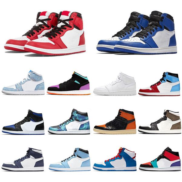 jumpman 1 basketball shoes og hyper royal silver toe university blue black white unc dark mocha twist men women running sneakers eur 36-48
jumpman 1 basketball shoes og hyper royal silver toe university blue black white unc dark mocha twist men women running sneakers eur 36-48