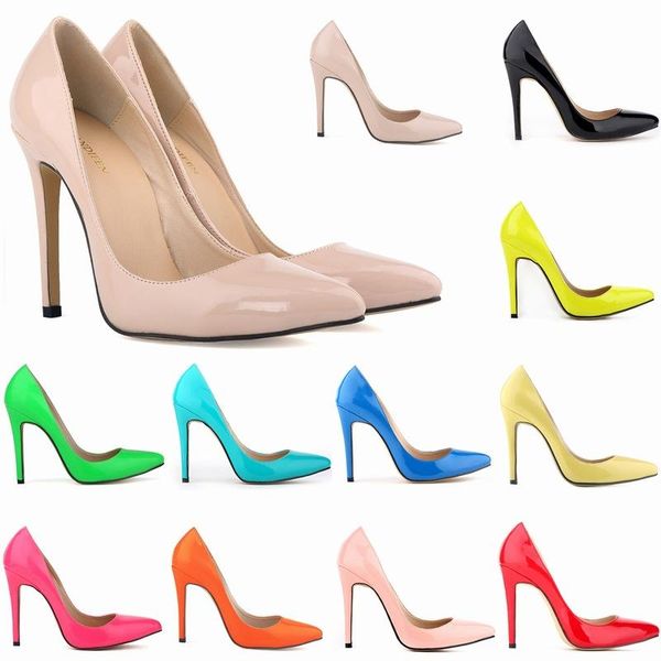 dress shoes red bottom high heels spring and summer patent leather candy-colored pointed stilettos women's wedding banquet, Black
dress shoes red bottom high heels spring and summer patent leather candy-colored pointed stilettos women's wedding banquet, Black