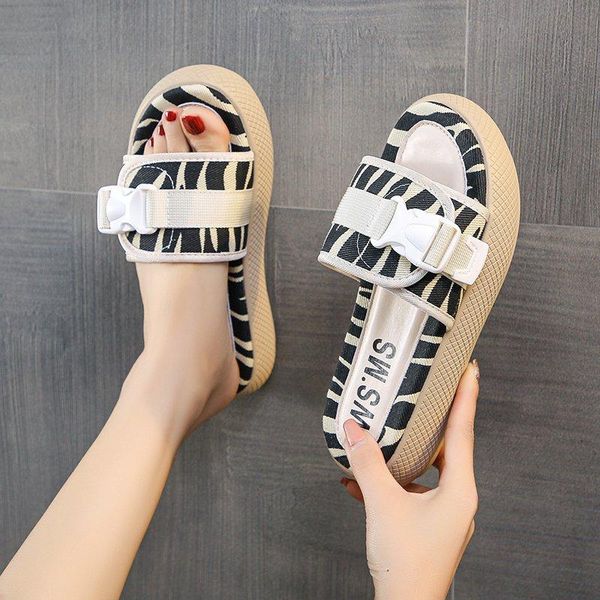 slippers women's leopard print platform shoes women thick-soled outer wear increase sandals and, Black
slippers women's leopard print platform shoes women thick-soled outer wear increase sandals and, Black