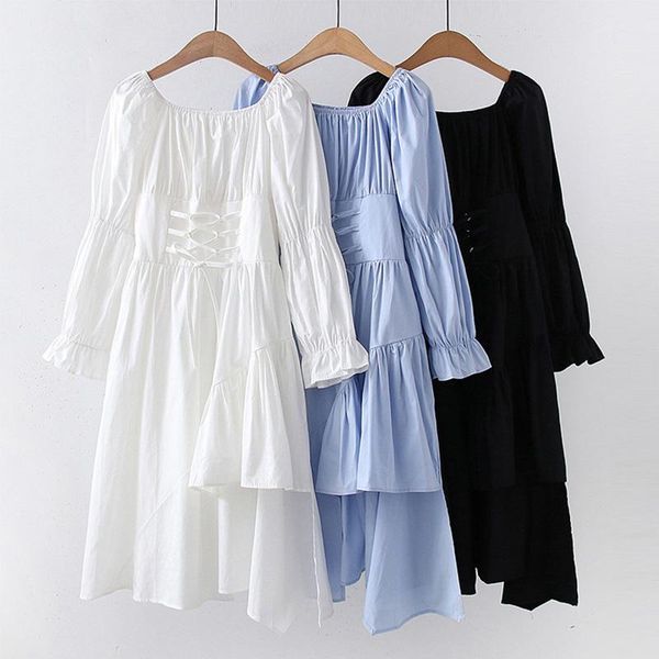 casual dresses autumn mini dress women 2021 simple white black bandage party off shoulder puff long sleeve vestidos female robe, Black;gray
casual dresses autumn mini dress women 2021 simple white black bandage party off shoulder puff long sleeve vestidos female robe, Black;gray