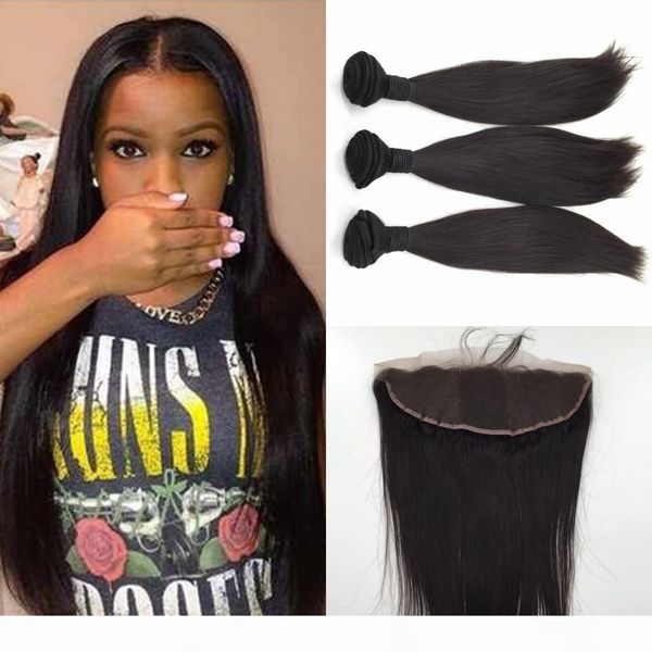 brazilian straight hair with closure unprocessed brazilian hair 3 bundles with frontal closure brazilian human hair weave, Black
brazilian straight hair with closure unprocessed brazilian hair 3 bundles with frontal closure brazilian human hair weave, Black