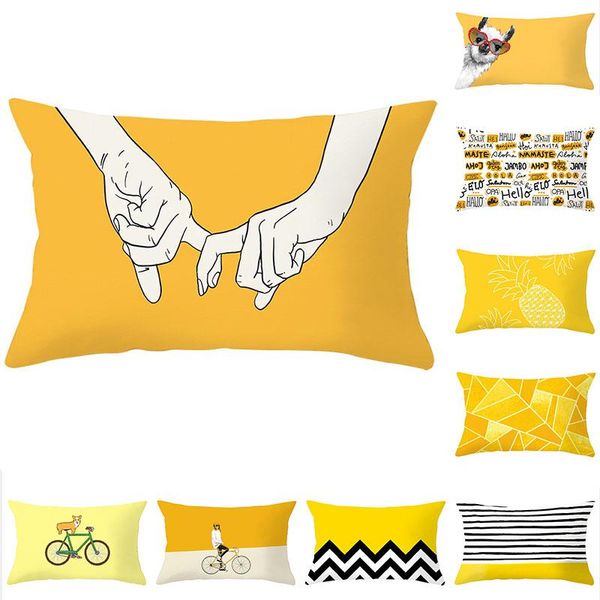 cushion/decorative pillow peach skin pillowcase yellow geometric sofa throw decorative covers polyester home decoration case 30x50cm
cushion/decorative pillow peach skin pillowcase yellow geometric sofa throw decorative covers polyester home decoration case 30x50cm