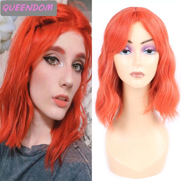 12 inch short water wave bob wig orange pink natural wave synthetic bob wigs with bangs for women heat resistant cute lolita wig, Black
12 inch short water wave bob wig orange pink natural wave synthetic bob wigs with bangs for women heat resistant cute lolita wig, Black