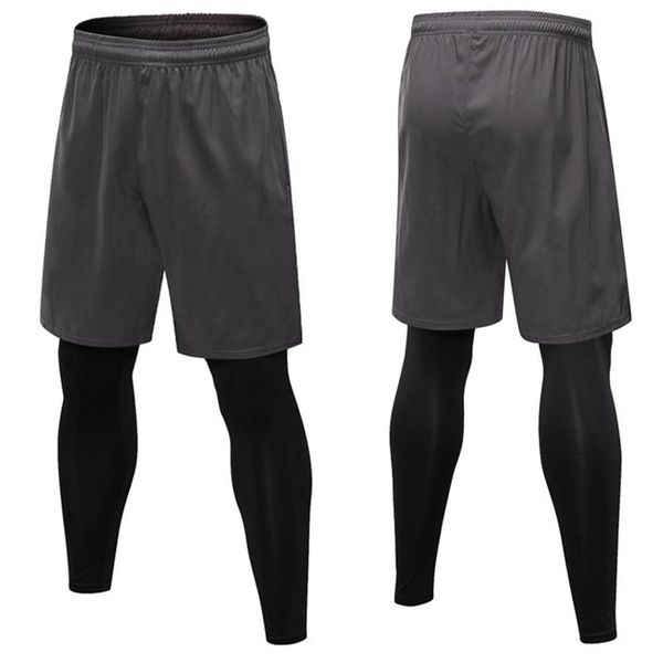 running pants men's fake two-piece compression jogging leggings stretch quick-drying sports cycling sweatpants, Black;blue
running pants men's fake two-piece compression jogging leggings stretch quick-drying sports cycling sweatpants, Black;blue