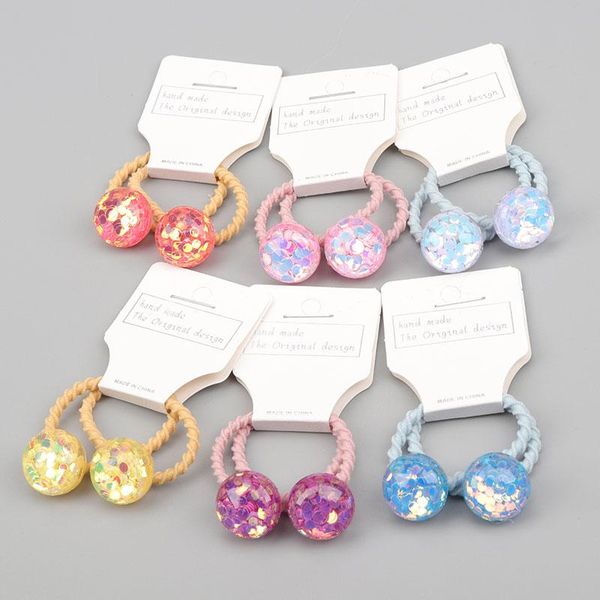 two sets of children's elastic hair tie round sequins princess headdress baby rubber band hair tie cute girls accessories, Slivery;white
two sets of children's elastic hair tie round sequins princess headdress baby rubber band hair tie cute girls accessories, Slivery;white