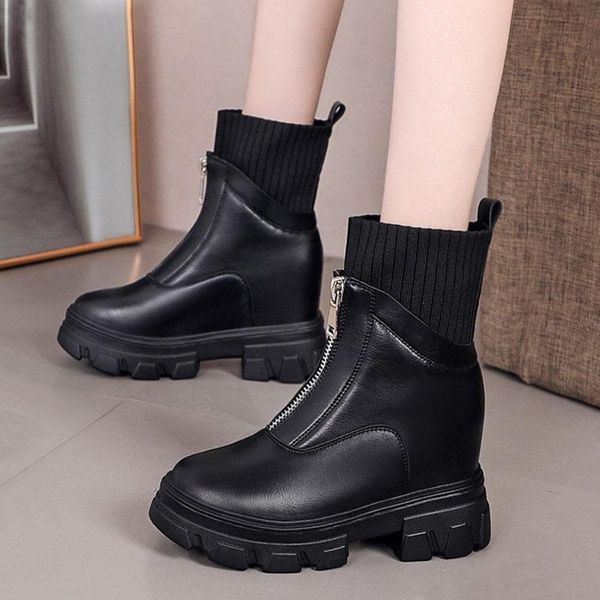 boots female fashion thick bottom combat botas drop front zipper waterproof booties winter women chunky platform shoes, Black
boots female fashion thick bottom combat botas drop front zipper waterproof booties winter women chunky platform shoes, Black