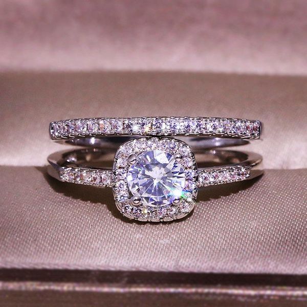 wedding rings rongxing princess cut white zircon engagement ring set 925 silver filled cz stone crystal for women jewelry, Slivery;golden
wedding rings rongxing princess cut white zircon engagement ring set 925 silver filled cz stone crystal for women jewelry, Slivery;golden