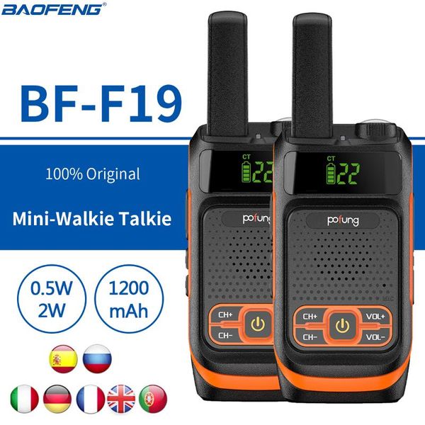 2pcs/lot baofeng pofung frs kids f19 mini radio children two way radio license-22 channels usb charging ham walkie talkie
2pcs/lot baofeng pofung frs kids f19 mini radio children two way radio license-22 channels usb charging ham walkie talkie