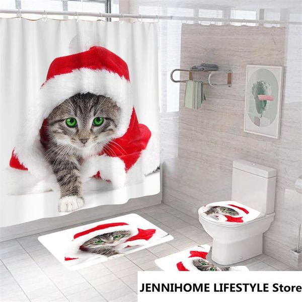 shower curtains 2022 cut cat christmas curtain set cartoon washable polyester fabric bathroom toilet cover mat bath cortinas
shower curtains 2022 cut cat christmas curtain set cartoon washable polyester fabric bathroom toilet cover mat bath cortinas