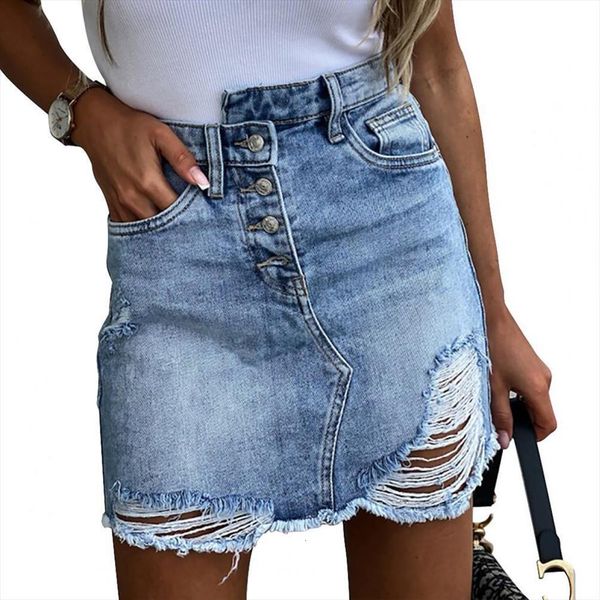 summer mini denim fashion womens skirt high waist breathable polyester pockets button ripped bodycon date jeans, Black
summer mini denim fashion womens skirt high waist breathable polyester pockets button ripped bodycon date jeans, Black