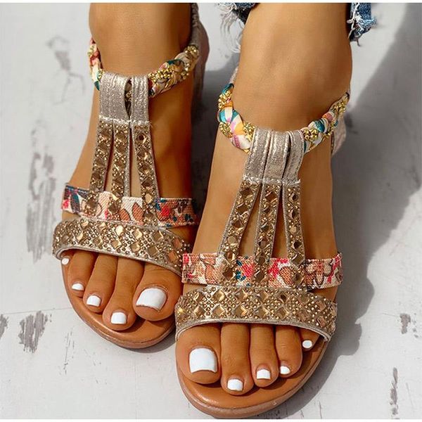 sandals mcckle women's summer bohemia platform wedges shoes crystal gladiator rome woman beach casual elastic band female, Black
sandals mcckle women's summer bohemia platform wedges shoes crystal gladiator rome woman beach casual elastic band female, Black