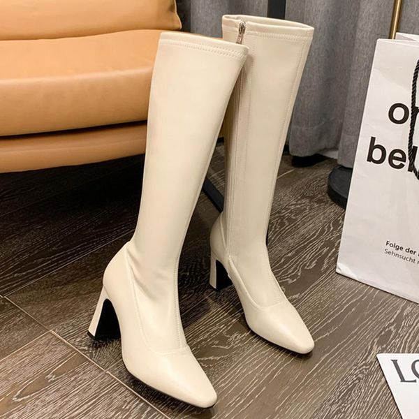 boots 2021 elegant women black beige block high heels long winter thigh knee soft leather zippers party shoes
boots 2021 elegant women black beige block high heels long winter thigh knee soft leather zippers party shoes