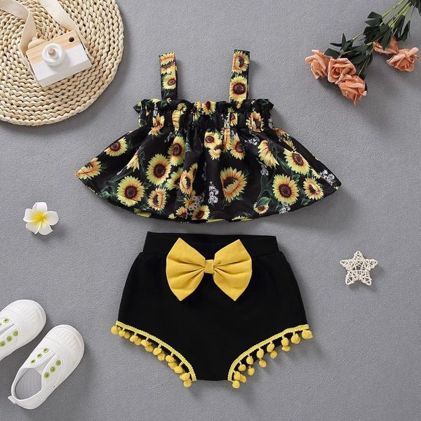 clothing sets baby girl cotton set infant cute outfits flower print bow shorts 2pcs est summer toddler clothes, White
clothing sets baby girl cotton set infant cute outfits flower print bow shorts 2pcs est summer toddler clothes, White