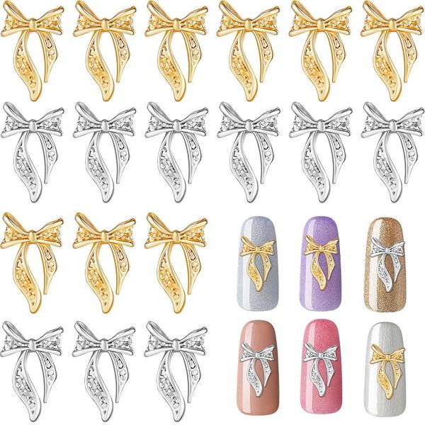 nail art decorations 100pcs 3d bow charms tie design slices rhinestone decals decoration for women girls diy, Silver;gold
nail art decorations 100pcs 3d bow charms tie design slices rhinestone decals decoration for women girls diy, Silver;gold