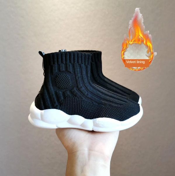 2021 solid soled non-slip girls sports shoes children' autumn and winter knitted plush kids rubber boots for thermal shoese, Black;grey
2021 solid soled non-slip girls sports shoes children' autumn and winter knitted plush kids rubber boots for thermal shoese, Black;grey