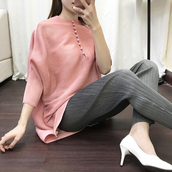 women's pants & capris miyake ruffled female summer 2021 pleats high waist elasticity slim pencil show legs straight ship, Black;white
women's pants & capris miyake ruffled female summer 2021 pleats high waist elasticity slim pencil show legs straight ship, Black;white