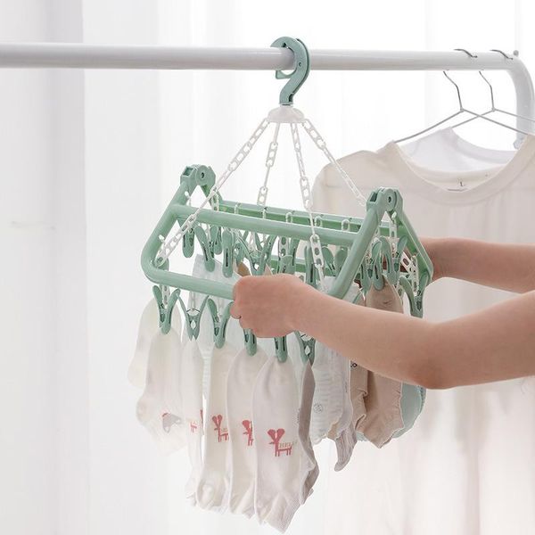 hangers & racks folding clothes hanger towels socks bras underwear drying rack with 32 clips plastic space saving closet organizer
hangers & racks folding clothes hanger towels socks bras underwear drying rack with 32 clips plastic space saving closet organizer