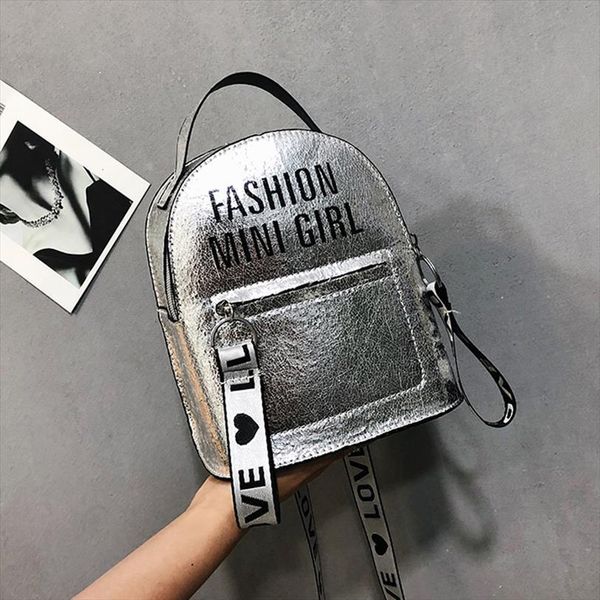 small pu leather backpack women mini back pack silver bookbag school bags for teenage girls purse sac a dos mochila
small pu leather backpack women mini back pack silver bookbag school bags for teenage girls purse sac a dos mochila