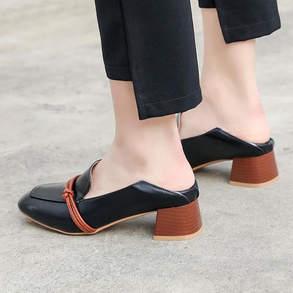 dress shoes plus size 34-46 square heel toe leather pumps women summer autumn shallow mouth casual office lady ol 4 cm, Black
dress shoes plus size 34-46 square heel toe leather pumps women summer autumn shallow mouth casual office lady ol 4 cm, Black