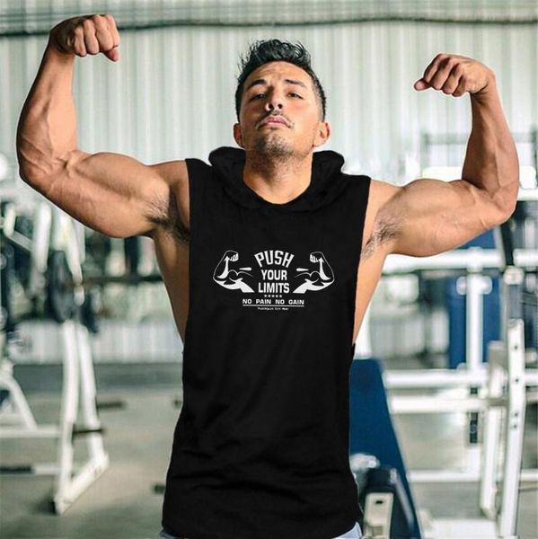 men' tank muscleguys summer gym clothing fitness hooded men bodybuilding stringer hoodie tankworkout singlet sleeveless shirt, White;black
men' tank muscleguys summer gym clothing fitness hooded men bodybuilding stringer hoodie tankworkout singlet sleeveless shirt, White;black