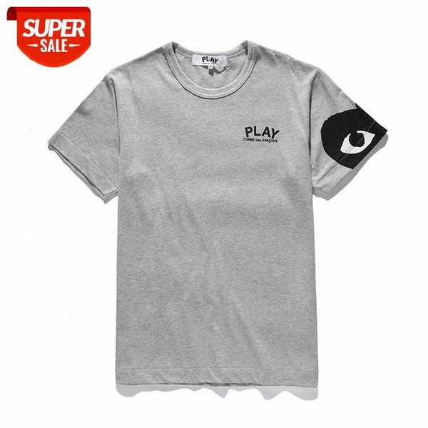 japanese brand love eyes short-sleeved t-shirt cotton round neck peach heart men's and women's gray sleeve black lovers #6x01, White;black
japanese brand love eyes short-sleeved t-shirt cotton round neck peach heart men's and women's gray sleeve black lovers #6x01, White;black
