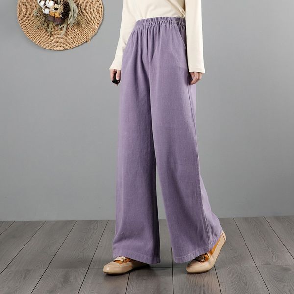 autumn cotton linen fashion women wide-leg pants new casual retro solid color loose long chinese trousers streetwear pants 12419, Red
autumn cotton linen fashion women wide-leg pants new casual retro solid color loose long chinese trousers streetwear pants 12419, Red